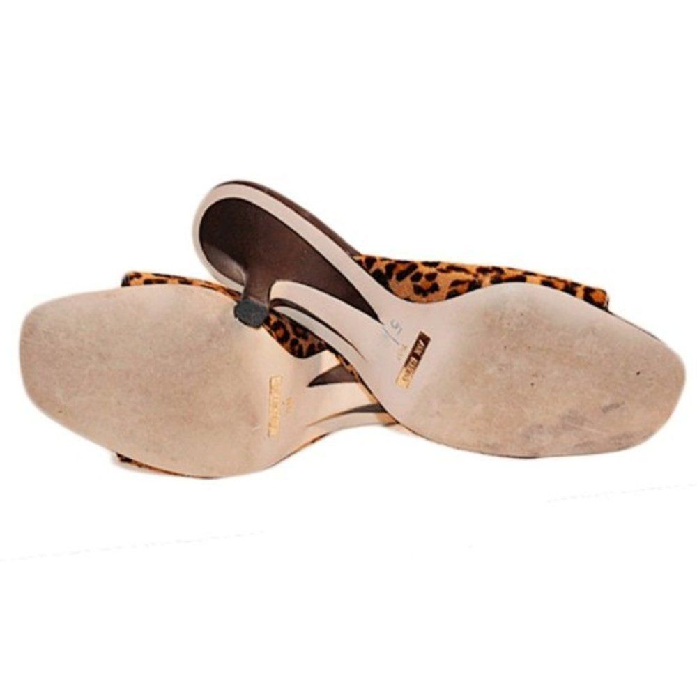 Ann Marino Slip On Leopard Sandals Size 7.5 - Picture 5 of 5